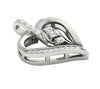 Excellent I1/G 0.40Ct Not Enhanced Diamond Jewelry 14Kt Solid Gold Prong Set Love Of Heart Pendant Necklace