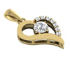 14K Solid Gold Appraisal I1/G 0.60Ct Round Brilliant Cut Diamond Jewelry Love Of Heart Pendant Necklace Prong Set