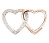 Appraisal I1/G 0.40Ct Genuine Diamond 14K White / Yellow / Rose Gold Prong Set Love Of Heart Pendant Necklace