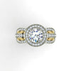 Huge I1/G 2.00Ct Round Brilliant Cut Diamond Unique Solitaire Ring Engagement Band 14K White / Yellow / Rose Gold