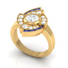 Prong & Bezel Set I1/G 1.10Ct Natural Diamond Jewelry 14Kt Solid Gold Excellent Solitaire Engagement Ring Band