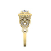 Prong Set I1/G 1.80Ct Round Brilliant Cut Diamond Designer 10.65MM Solitaire Engagement Ring Band 14K Solid Gold