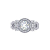Prong Set I1/G 1.80Ct Round Brilliant Cut Diamond Designer 10.65MM Solitaire Engagement Ring Band 14K Solid Gold