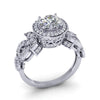 Prong Set I1/G 1.80Ct Round Brilliant Cut Diamond Designer 10.65MM Solitaire Engagement Ring Band 14K Solid Gold