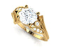 Excellent I1/G 1.15Ct Round Brilliant Cut Diamond 14Kt Solid Gold Prong & Bezel Set Solitaire Anniversary Ring Band