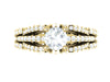 I1/G Huge 3.00CTW Round Brilliant Cut Diamond Jewelry 14Kt White / Yellow / Rose Gold Solitaire Ring Engagement Band