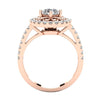 SI1/G 1.35Ct Not Enhanced Diamond Jewelry 14Kt White / Yellow / Rose Gold Designer Solitaire Ring Anniversary Band