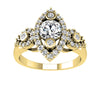 I1/G 1.00Ct Round Brilliant Cut Diamond Jewelry 14Kt Solid White / Yellow / Rose Gold Solitaire Ring Engagement Band