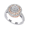 Unique I1/G 1.25TCW Not Enhanced Diamond Jewelry 14K White / Yellow / Rose Gold Solitaire Anniversary Ring Band