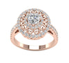 Unique I1/G 1.25TCW Not Enhanced Diamond Jewelry 14K White / Yellow / Rose Gold Solitaire Anniversary Ring Band