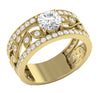 14Kt White / Yellow / Rose Gold SI1/G Huge 2.30Ct Not Enhanced Diamond Excellent Solitaire Engagement Ring Band