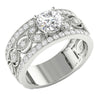 Excellent I1/G Huge 2.35Ct Round Cut Sparkly Diamond 14Kt Solid Gold Solitaire Engagement Ring Band