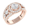 I1/G Huge 2.00Ct Not Enhanced Diamond 14K White / Yellow / Rose Gold Prong Set Solitaire Anniversary Ring Band