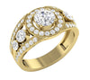 I1/G Huge 2.00Ct Not Enhanced Diamond 14K White / Yellow / Rose Gold Prong Set Solitaire Anniversary Ring Band