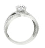 I1/G Real 2.00Ct Diamond Jewelry Solid 14Kt White Gold Solitaire Engagement Ring Band 11.45 MM