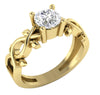 14Kt White / Yellow / Rose Gold I1/H 0.90Ct Natural Diamond Solitaire Ring Engagement Band Appraisal