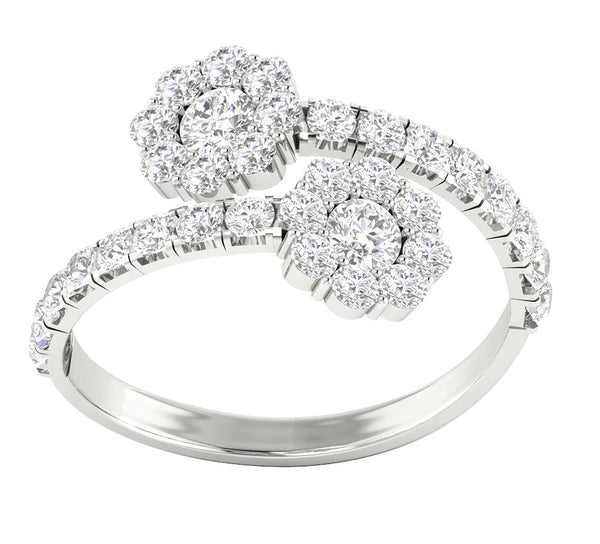 Prong Set I1/G 1.75Ct Genuine Diamond 14Kt White Gold Appraisal Solitaire Anniversary Wedding Ring Band