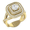 Huge Sparkly I1/G 3.00Ct Round Cut Diamond Solitaire Engagement Ring Band 14Kt White / Yellow / Rose Gold Size 4-10