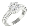 Excellent Prong Set I1/G 1.35Ct Real Diamond Jewelry 14Kt White Gold Solitaire Engagement Wedding Ring