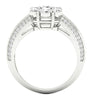Excellent Prong Set I1/G 1.35Ct Real Diamond Jewelry 14Kt White Gold Solitaire Engagement Wedding Ring