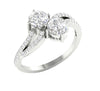 Forever Us 2 Stone I1/G 1.50Ct Not Enhanced Diamond 14Kt White / Yellow / Rose Gold Excellent Solitaire Anniversary Ring Band