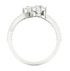 Forever Us 2 Stone I1/G 1.50Ct Not Enhanced Diamond 14Kt White / Yellow / Rose Gold Excellent Solitaire Anniversary Ring Band