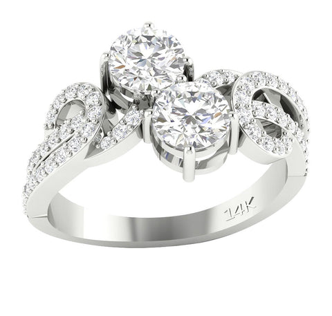 Diamond Forever Us Two Stone Ring