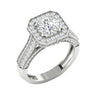 Huge I1/G 3.10Ct Natural Diamond Jwelery Prong Set 14K Solid Gold 12.90MM Solitaire Engagement Ring Band