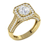 Huge I1/G 3.10Ct Natural Diamond Jwelery Prong Set 14K Solid Gold 12.90MM Solitaire Engagement Ring Band