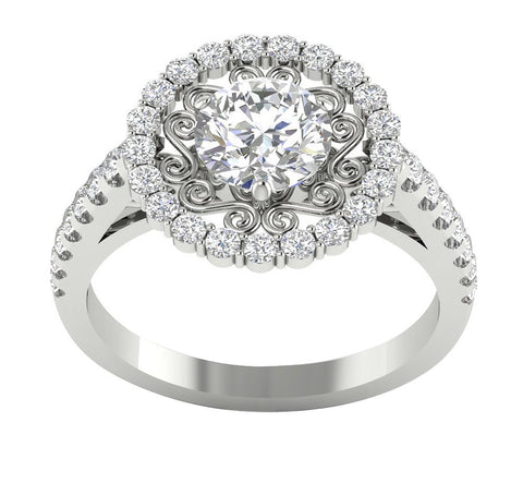 Excellent Huge I1/G 1.75Ct Real Sparkly Diamond 14Kt Solid Gold Solitaire Engagement Wedding Ring Band