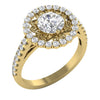 Excellent Huge I1/G 1.75Ct Real Sparkly Diamond 14Kt Solid Gold Solitaire Engagement Wedding Ring Band
