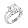 14K Solid White Gold I1/G Huge 2.25TCW Not Enhanced Diamond Jwelery Prong Set Solitaire Engagement Ring Band