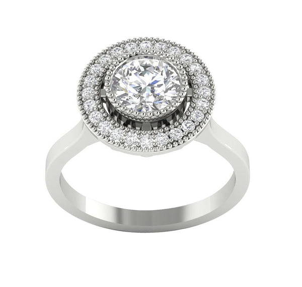 I1/G 1.30Ct Ladies Round Brilliant Cut Diamond Prong Set Solitaire Ring Anniversary Band 14K White / Yellow / Rose Gold