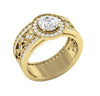 14K Solid Gold I1/G Huge 2.50Ct Not Enhanced Diamond 10.85MM Designer Solitaire Anniversary Wedding Ring Band