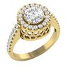 I1/G Huge 1.75TCW Natural Diamond Jewelry Solitaire Anniversary Ring Band 14Kt White / Yellow / Rose Gold 11.60MM