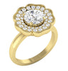 Excellent Huge I1/G Round Brilliant Cut 2.10Ct Diamond 14K Solid Gold Prong Set Solitaire Engagement Ring Band