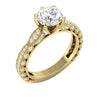 Solitaire Engagement Wedding Ring I1/G Huge 2.50Ct Natural Diamond 14Kt White / Yellow / Rose Gold Prong Set