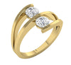 Appraisal I1/G 1.01Ct Natural Sparkly Diamond 14K Gold Bar Set Solitaire Engagement Ring Band 12.95MM