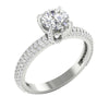 Sparkly I1/G Huge 2.00Ct Real Diamond Jewelry 7.20MM Solitaire Engagement Ring Band 14Kt Solid White Gold