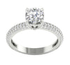 Sparkly I1/G Huge 2.00Ct Real Diamond Jewelry 7.20MM Solitaire Engagement Ring Band 14Kt Solid White Gold