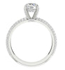 Sparkly I1/G Huge 2.00Ct Real Diamond Jewelry 7.20MM Solitaire Engagement Ring Band 14Kt Solid White Gold