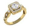 Huge I1/G 1.50Ct Not Enhanced Diamond Jewelry 14Kt White / Yellow / Rose Gold Appraisal Solitaire Anniversary Ring Band