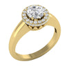 Comfort Fit Polished Shiny I1/G 1.35Ct Genuine Diamond 14Kt Gold Solitaire Ring Engagement Wedding Band