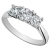 Prong Set I1/G Real 1.01Ct Diamond Three Stone Ring Engagement Band 14Kt White / Yellow / Rose Gold