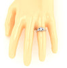 Excellent I1/G 1.00Ct Natural Diamond Jewelry 14Kt Solid Gold Solitaire Three Stone Engagement Ring Band