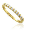 14Kt Yellow Gold I1/G 0.60Ct Natural Diamond Jewelry 2.35MM Bar Set Anniversary Wedding Ring Band