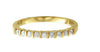 14Kt Yellow Gold I1/G 0.60Ct Natural Diamond Jewelry 2.35MM Bar Set Anniversary Wedding Ring Band