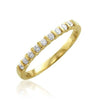 14Kt Yellow Gold I1/G 0.60Ct Natural Diamond Jewelry 2.35MM Bar Set Anniversary Wedding Ring Band