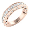 New I1/G 1.50Ct Real Diamond 14Kt White / Yellow / Rose Gold Prong Set Engagement Wedding Ring Band