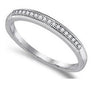 I1/G Natural 0.30Ct Diamond Solid 14K White / Yellow / Rose Gold Comfort fit Polished Shiny Engagement Stackable Ring Band